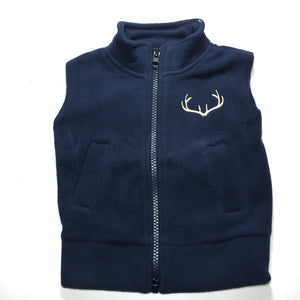 Blue Mountain Shoppes, Polar Fleece Vest - Embroidered Antlers (2 Colors)