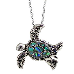 Blue Mountain Shoppes, Wild Pearl Necklace - Fancy Sea Turtle