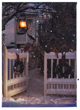 Blue Mountain Shoppes, Lighted Tabletop Canvas w/Timer - Cardinals on Gate