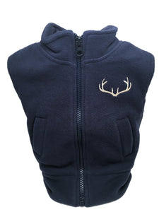 Blue Mountain Shoppes, Polar Fleece Vest - Embroidered Antlers (2 Colors)